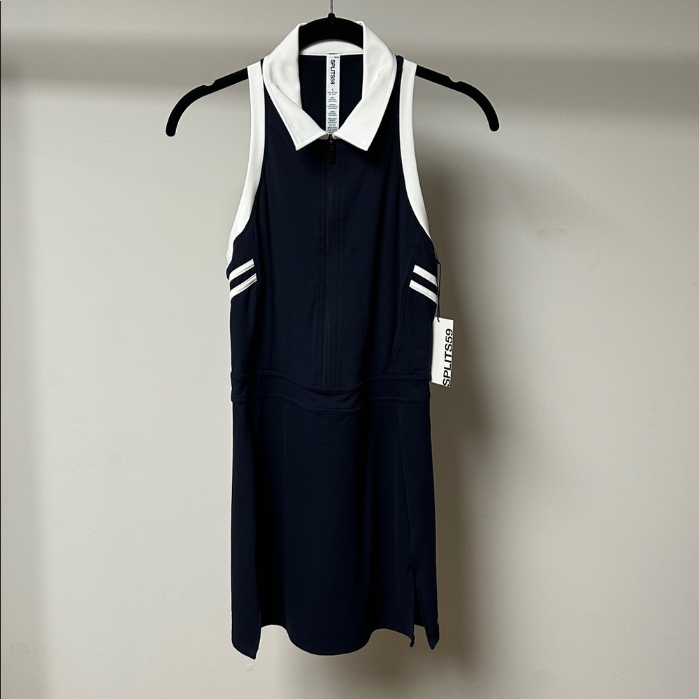 Splits59 Austin rigor dress indigo/white